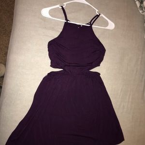Purple short skater dress size small